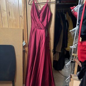 La Femme corset back gown